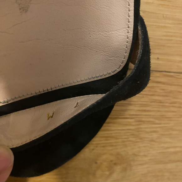 Stuart Weitzman Nudistcurve Suede Ankle-Strap Sandals Size 7 - Picture 4 of 5